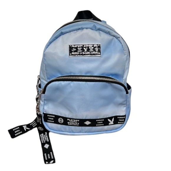 Playboy Backpack Mini Blue and black NWOT - Picture 1 of 16